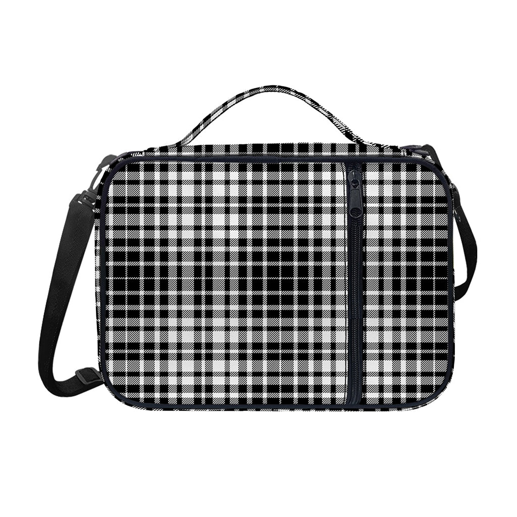 Black And White Border Tartan Print Shoulder Strap Bible Bag