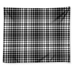 Black And White Border Tartan Print Tapestry