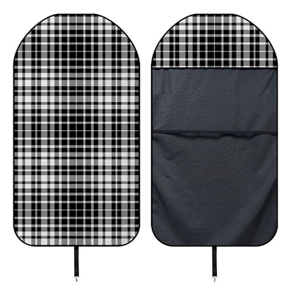 Black And White Border Tartan Print Waterproof Car Seat Cover