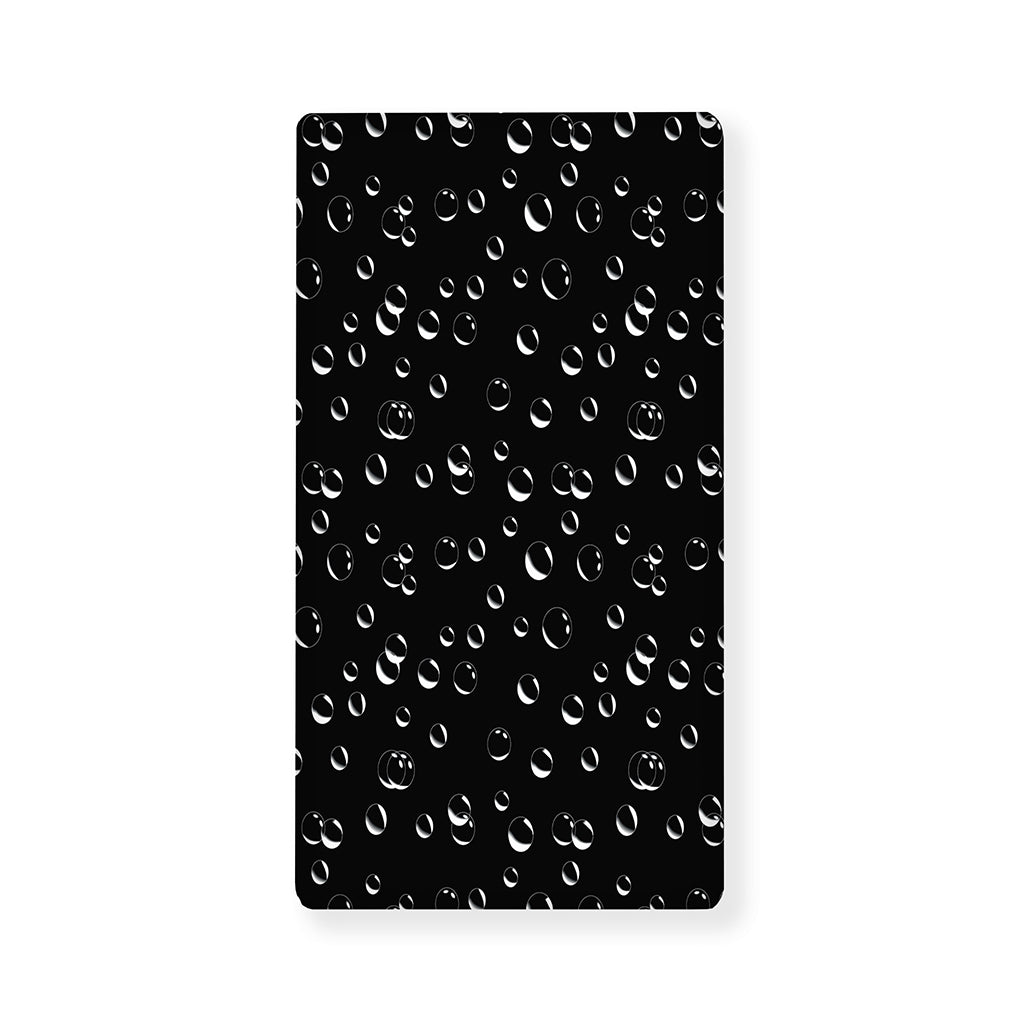 Black And White Bubble Pattern Print Baby Crib Sheet