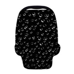 Black And White Bubble Pattern Print Baby Seat Cover