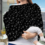 Black And White Bubble Pattern Print Baby Seat Cover