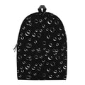 Black And White Bubble Pattern Print School Backpack