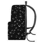 Black And White Bubble Pattern Print Backpack