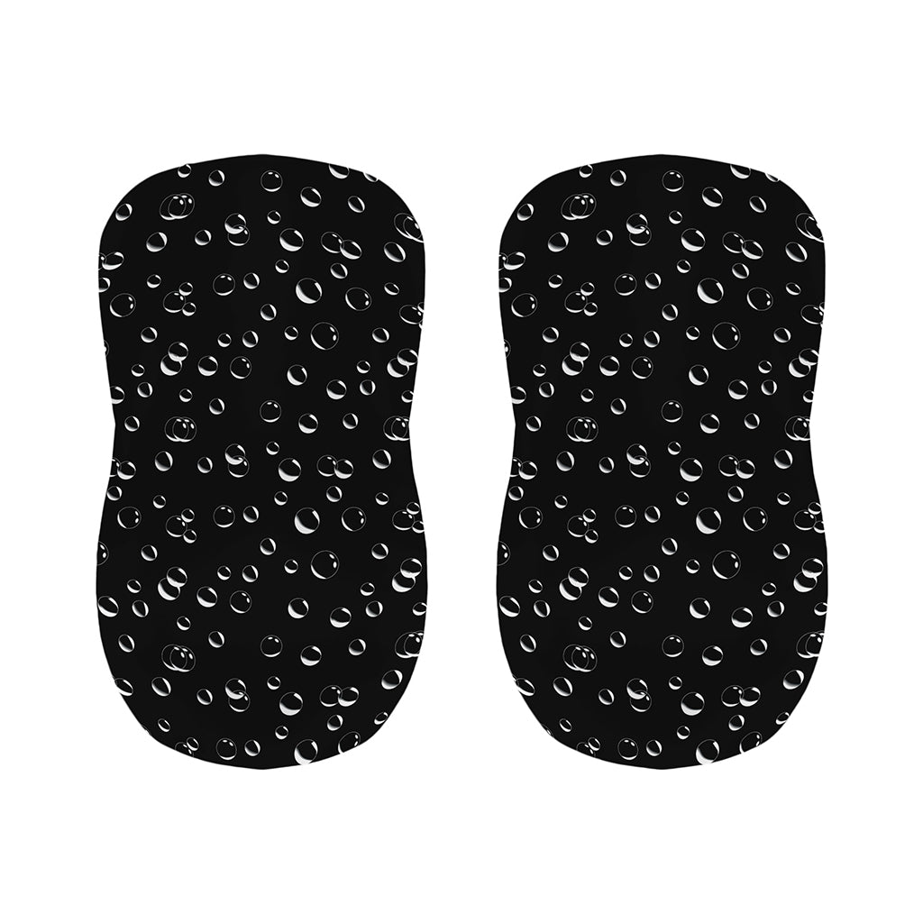 Black And White Bubble Pattern Print Bar Stool Covers