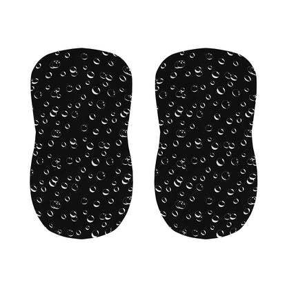 Black And White Bubble Pattern Print Bar Stool Covers