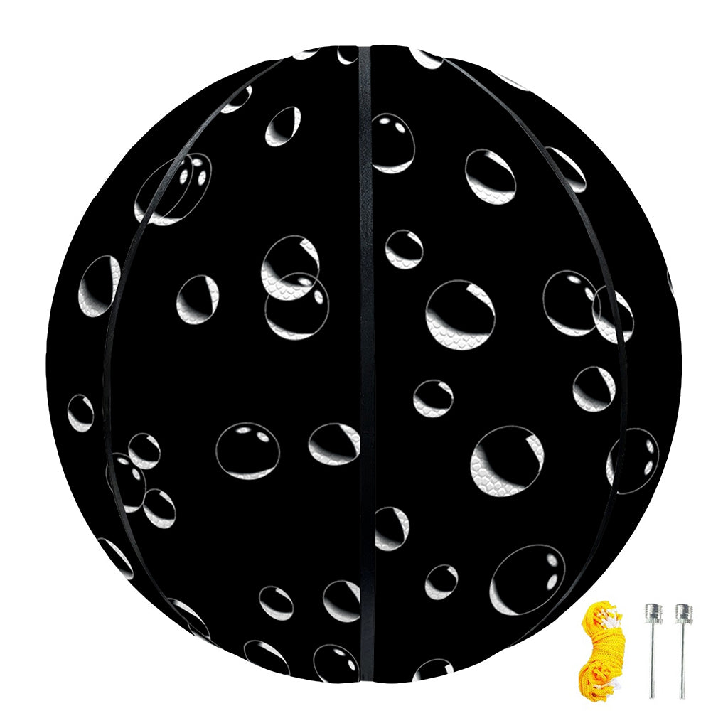 Black And White Bubble Pattern Print Basketball