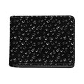Black And White Bubble Pattern Print Bifold Wallet