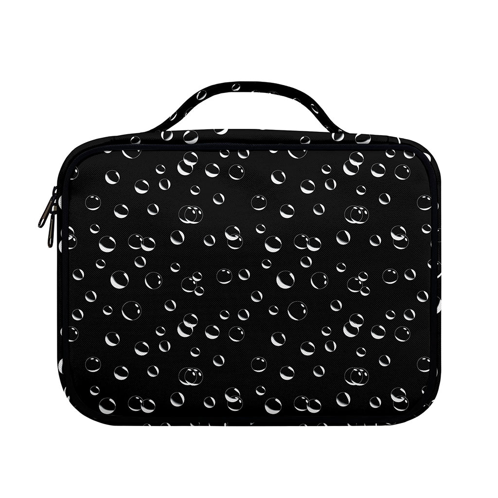 Black And White Bubble Pattern Print Briefcase Bible Bag