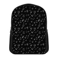 Black And White Bubble Pattern Print Casual Backpack