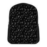 Black And White Bubble Pattern Print Casual Backpack