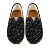 Black And White Bubble Pattern Print Casual Shoes