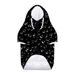 Black And White Bubble Pattern Print Dog Zip Up Hoodie