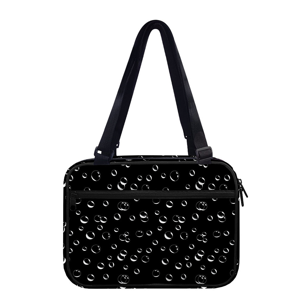 Black And White Bubble Pattern Print Double Strap Bible Bag