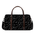 Black And White Bubble Pattern Print Duffel Bag