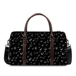 Black And White Bubble Pattern Print Duffle Bag