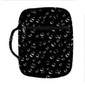 Black And White Bubble Pattern Print Front Pocket Bible Bag