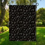 Black And White Bubble Pattern Print Garden Flag