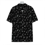 Black And White Bubble Pattern Print Hawaiian Shirt