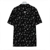 Black And White Bubble Pattern Print Hawaiian Shirt