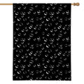 Black And White Bubble Pattern Print House Flag