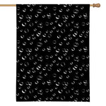 Black And White Bubble Pattern Print House Flag