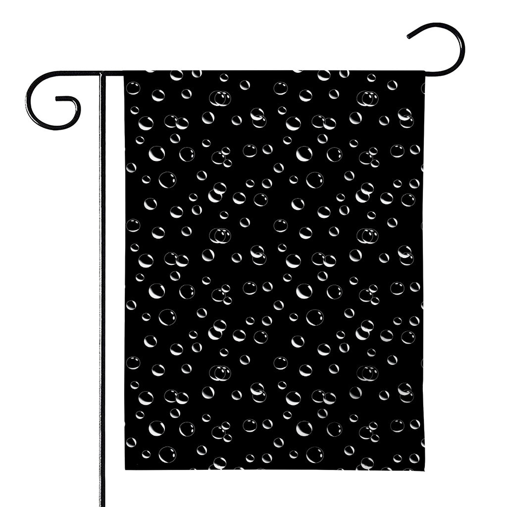 Black And White Bubble Pattern Print House Flag