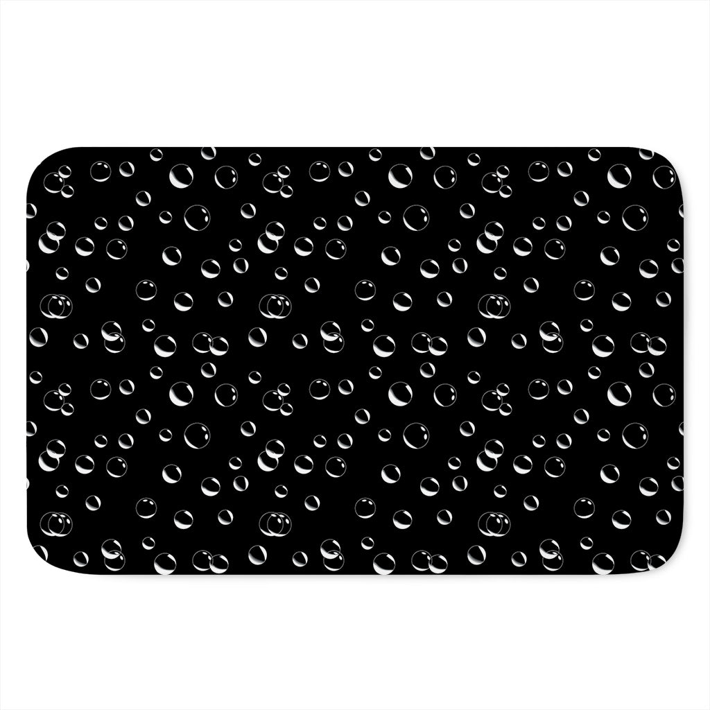 Black And White Bubble Pattern Print Indoor Door Mat