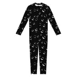 Black And White Bubble Pattern Print Jumpsuit