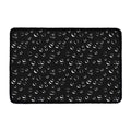 Black And White Bubble Pattern Print Kitchen Mat