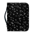 Black And White Bubble Pattern Print Leather Bible Cover