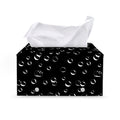 Black And White Bubble Pattern Print Leather Tissue Box Cover