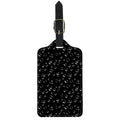 Black And White Bubble Pattern Print Luggage Tag