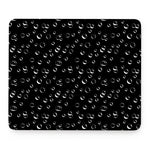 Black And White Bubble Pattern Print Mouse Pad