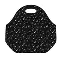 Black And White Bubble Pattern Print Neoprene Lunch Bag