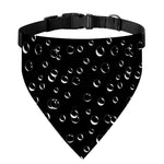 Black And White Bubble Pattern Print Over The Collar Dog Bandana