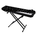 Black And White Bubble Pattern Print Piano Keyboard Cover