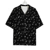 Black And White Bubble Pattern Print Rayon Hawaiian Shirt