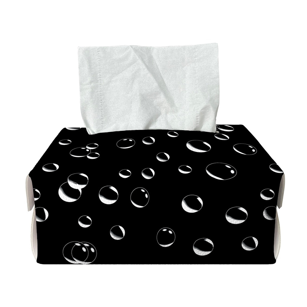 Black And White Bubble Pattern Print Rectangle Tissue Box Cover