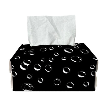 Black And White Bubble Pattern Print Rectangle Tissue Box Cover
