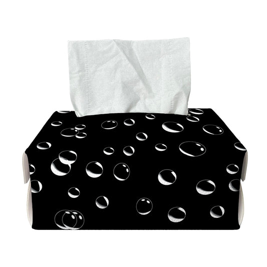 Black And White Bubble Pattern Print Rectangle Tissue Box Cover