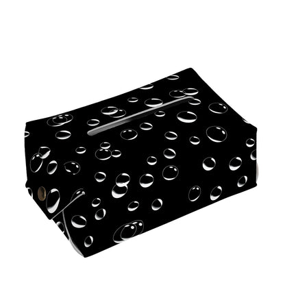 Black And White Bubble Pattern Print Rectangle Tissue Box Cover