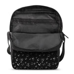 Black And White Bubble Pattern Print Rectangular Crossbody Bag