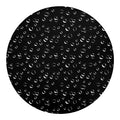 Black And White Bubble Pattern Print Round Blanket