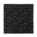Black And White Bubble Pattern Print Silk Bandana