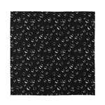 Black And White Bubble Pattern Print Silk Bandana