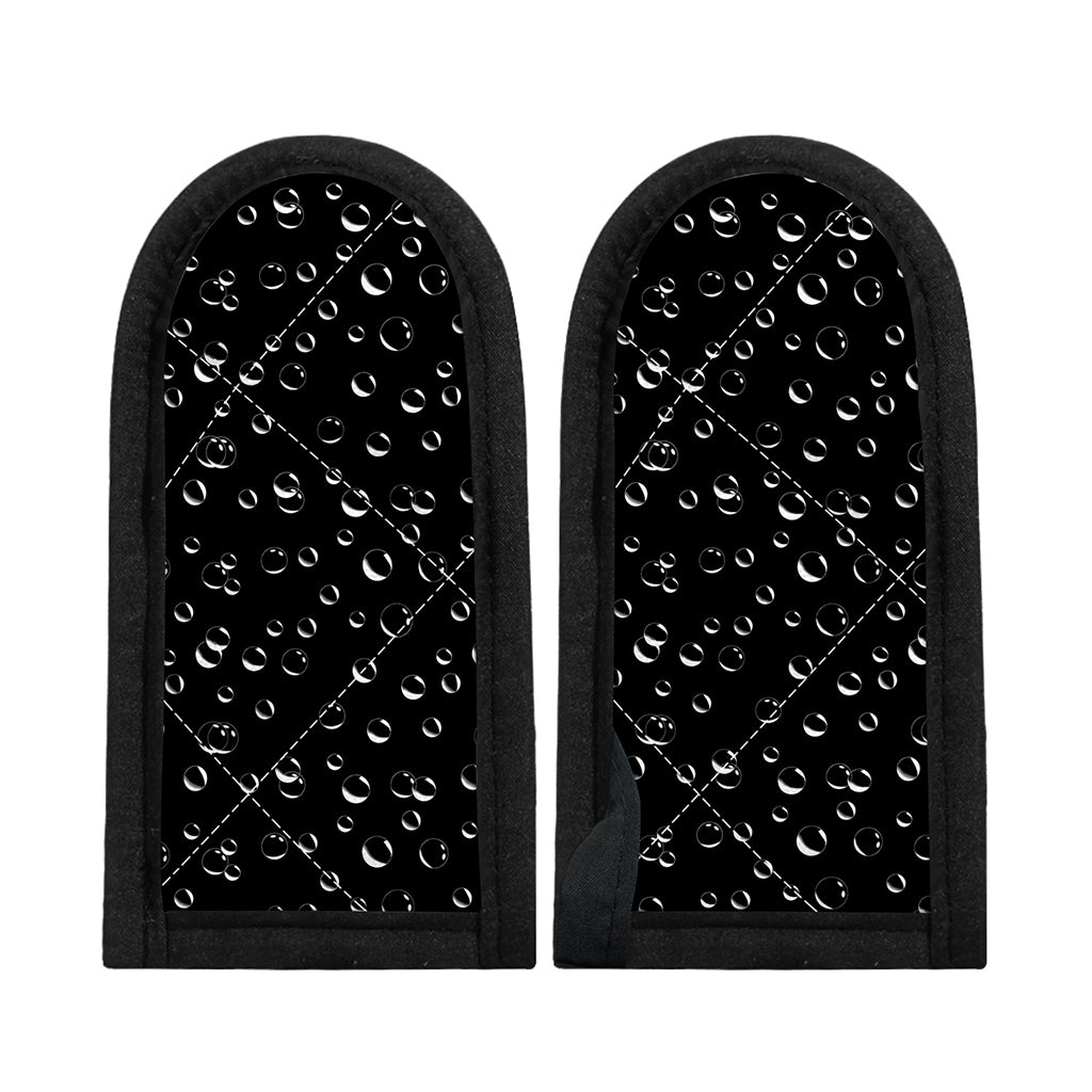 Black And White Bubble Pattern Print Skillet Handle Cover