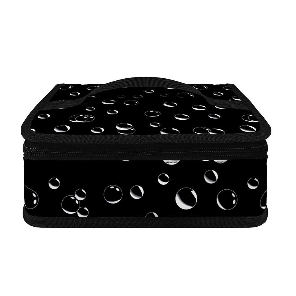 Black And White Bubble Pattern Print Small Lunch Bag