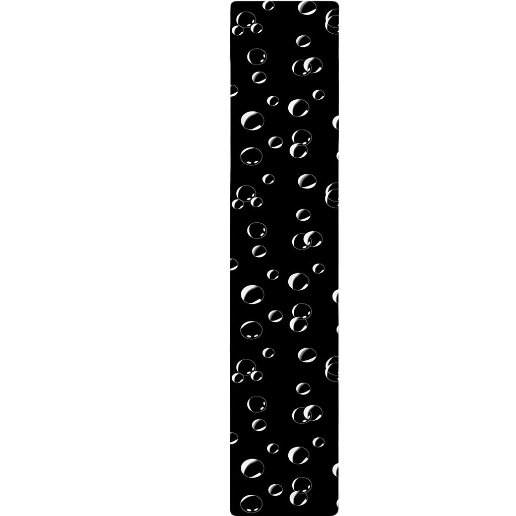 Black And White Bubble Pattern Print Table Runner