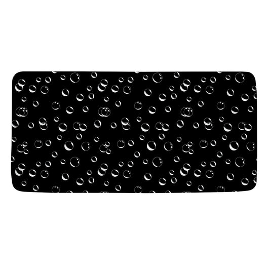 Black And White Bubble Pattern Print Towel